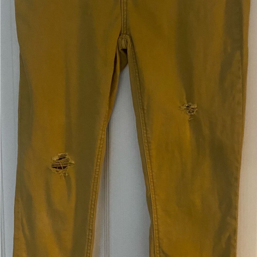 Free People Mustard Yellow Jeans